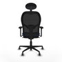 Piqueras y Crespo Chaise de Bureau avec Appui-tête 3D036G1 Blue marine