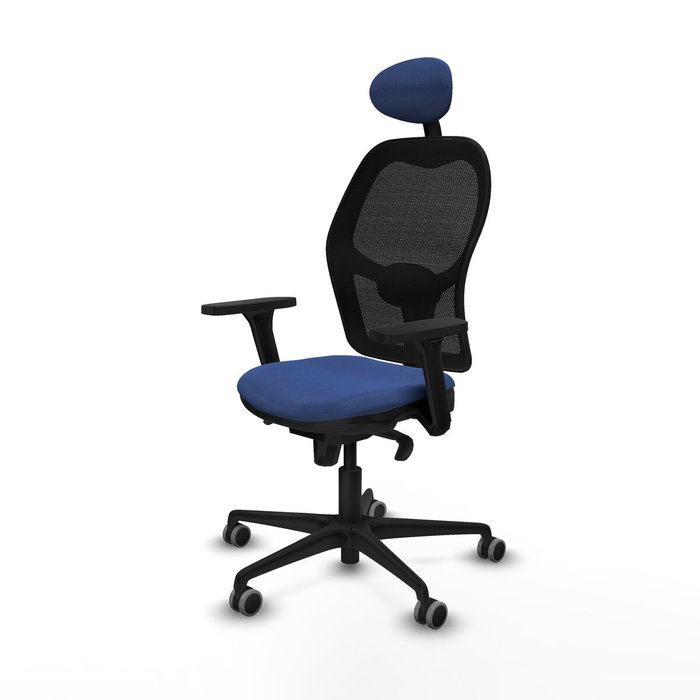 Piqueras y Crespo Chaise de Bureau avec Appui-tête 3D036G1 Blue marine Piqueras y Crespo Chaise de Bureau avec Appui-tête 3D036G1 Blue marine