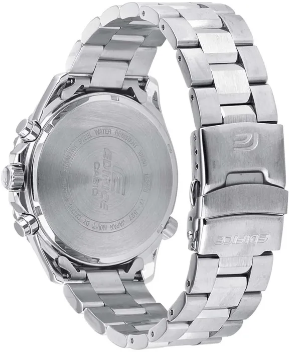 Casio EDIFICE - Montre homme analogique en acier inoxydable gris, mouvement quartz, verre minéral, étanche 10 ATM (100 m) Casio EDIFICE - Montre homme analogique en acier inoxydable gris, mouvement quartz, verre minéral, étanche 10 ATM (100 m)