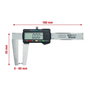 KS Tools Pied à coulisse numérique pour disques de frein 0-60mm