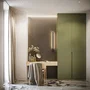 Lahti - Aplique murale design M 3000K, Blanc, Doré ou Noir, LED atmosphérique pour intérieur moderne, SOL-TH.189
