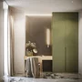 Lahti - Aplique murale design M 3000K, Blanc, Doré ou Noir, LED atmosphérique pour intérieur moderne, SOL-TH.189