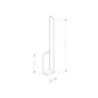 Lahti - Aplique murale design M 3000K, Blanc, Doré ou Noir, LED atmosphérique pour intérieur moderne, SOL-TH.189