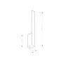 Lahti - Aplique murale design M 3000K, Blanc, Doré ou Noir, LED atmosphérique pour intérieur moderne, SOL-TH.189