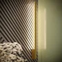 Lahti - Aplique murale design M 3000K, Blanc, Doré ou Noir, LED atmosphérique pour intérieur moderne, SOL-TH.189