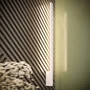 Lahti - Aplique murale design M 3000K, Blanc, Doré ou Noir, LED atmosphérique pour intérieur moderne, SOL-TH.189
