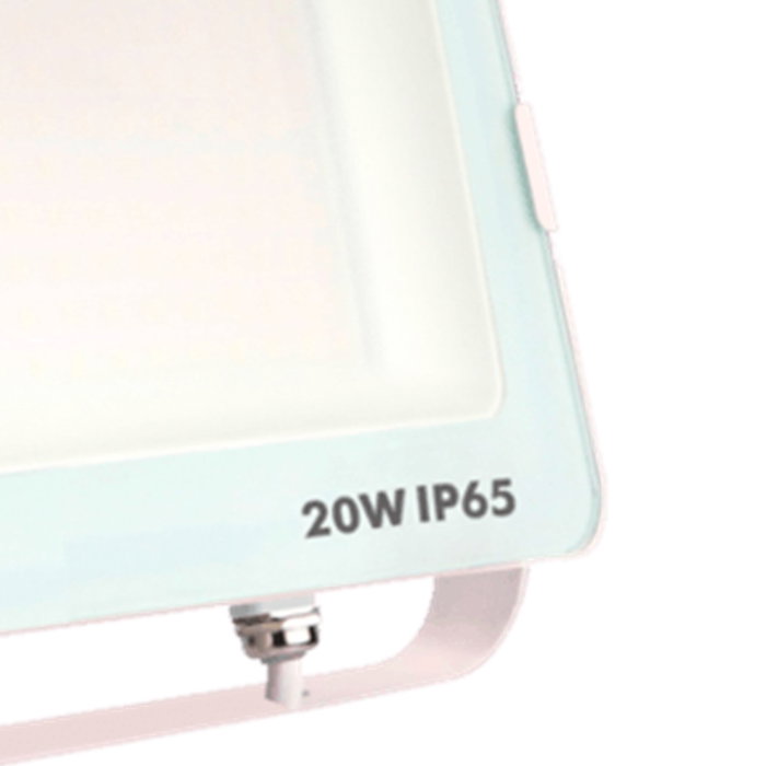 Silver Projecteur LED IP65 20W 5700K Lumière Froide 1600lm 120° Aluminium Blanc Silver Projecteur LED IP65 20W 5700K Lumière Froide 1600lm 120° Aluminium Blanc