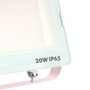 Silver Projecteur LED IP65 20W 5700K Lumière Froide 1600lm 120° Aluminium Blanc