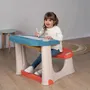 Smoby Pupitre Magique pour Dessin et Jeu avec 12 Accessoires - Plateau Écrivable et Rangement - À partir de 2 Ans