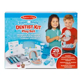 Spin Master Coffret Dentiste Melissa & Doug - Jeu d'imitation médical 26 pièces avec fausses dents surdimensionnées et accessoires pour enfant dès 3 ans