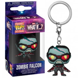 Funko Pop Keychain Llavero Marvel What - Porte-clés Falcon Zombie What If