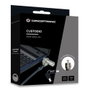 Conceptronic CUSTODIO02BS Câble de Sécurité pour Ordinateur Portable 1,8 M avec Serrure à Clé Noir