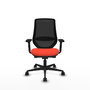PIQUERAS Y CRESPO Chaise Mardos Synchrone/Traslack Orange foncé et Noir