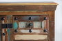 GINER Y COLOMER - Buffet armoire en bois recyclé avec portes et tiroirs, finition multicolore - 80x110x40 cm