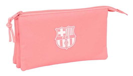 Safta Portatodo Triple F.C.Barcelona Chica Coral, Porte-tout triple, FC Barcelone, modèle Chica Coral, 22 x 12 x 3 cm