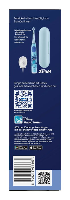 Oral-B iO Kids 6+ Stitch Bleu avec étui de voyage