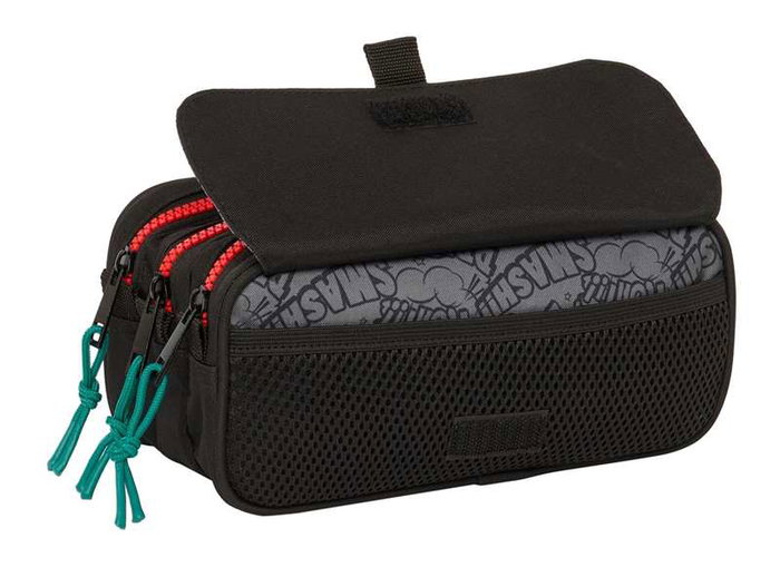 Safta Tri-Organisateur Triple Big My Hero Academia, Porte-tout, 21.5 x 10 x 8 cm, Âge recommandé 3 ans et plus