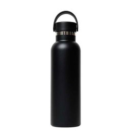 Safta Negro Bouteille d'eau Noir Silicone Acier inoxydable