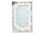 Giftdecor Miroir Plastique Forme Blanche 45x30 cm - Décoration Murale (Set de 12)