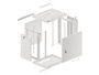 Lanberg Armoire rack mural 19 pouces 12U 600 x 450 mm gris