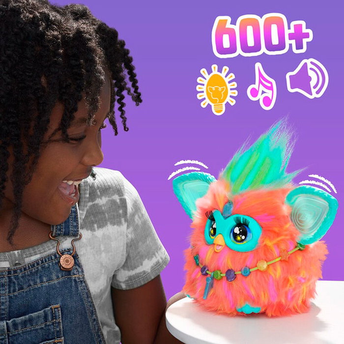 HASBRO Furby - Peluche interactive musicale en espagnol - 5 modes vocaux, 600+ phrases et chansons, accessoires inclus - Jouet pour enfants +6 ans HASBRO Furby - Peluche interactive musicale en espagnol - 5 modes vocaux, 600+ phrases et chansons, accessoires inclus - Jouet pour enfants +6 ans