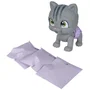 Simba Smoby Pamper Petz Chat a adopter, Jeu d'imitation poupon avec chat articule qui boit et fait pipi, 4 accessoires inclus biberon sucette poisson certificat, Des 3 ans