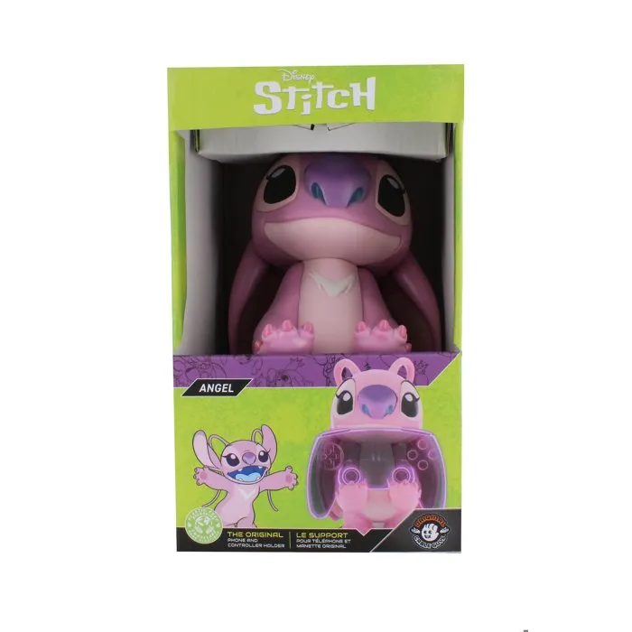 Exquisite Gaming Cable Guys - Figurine-Support Stitch Angel (Disney Lilo & Stitch) - Support de manette, télécommande ou smartphone pour PS5, Xbox Series X|S, Switch - 20 cm Exquisite Gaming Cable Guys - Figurine-Support Stitch Angel (Disney Lilo & Stitch) - Support de manette, télécommande ou smartphone pour PS5, Xbox Series X|S, Switch - 20 cm