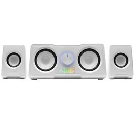 Mars Gaming MS22 2.2 Enceintes PC 35W RGB USB Jack 3.5mm Blanc