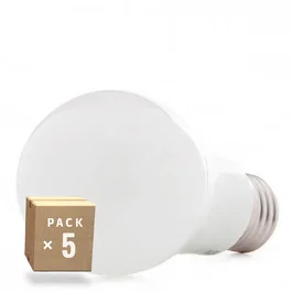 Pack 5 Ampoules LED E27 5W 450Lm 4200K Blanco Natural