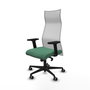 Piqueras y Crespo Chaise de Bureau Albacete Vert émeraude et Blanc