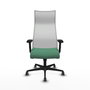 Piqueras y Crespo Chaise de Bureau Albacete Vert émeraude et Blanc