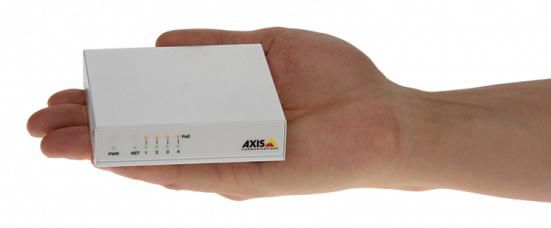 Axis D8004 - Switch PoE Non-Managé 4 ports 10/100 Mbit/s - Conforme PoE+ 802.3af/at - Boîtier métal compact - Budget électrique 60W