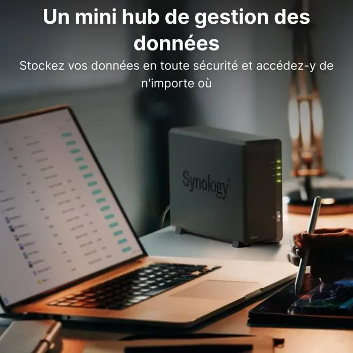 Synology DS124 - Serveur NAS 1 baie avec 1 Go de RAM et port Gigabit Ethernet - Centralisation et partage de données