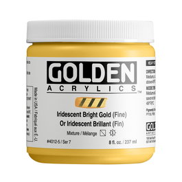 Golden Peinture Acrylique Heavy Body Or Brillant Iridescent (Fin) 237 ml
