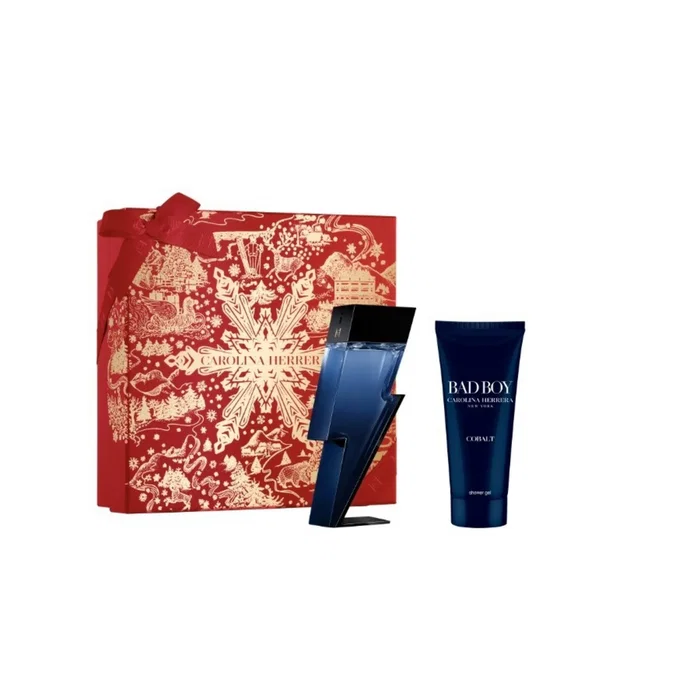 Carolina Herrera Set Bad Boy Cobalt - Eau De Parfum et Gel Douche pour Homme Carolina Herrera Set Bad Boy Cobalt - Eau De Parfum et Gel Douche pour Homme