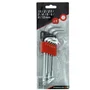 Powertrac - Jeu de 9 clés hexagonales coudées à tête sphérique Chrome Vanadium (1,5 à 10 mm) - Utilisation jusqu'à 30° d'inclinaison