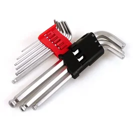 Powertrac Jeu de 9 clés hexagonales 1,5 à 10 mm PRECISION STEEL