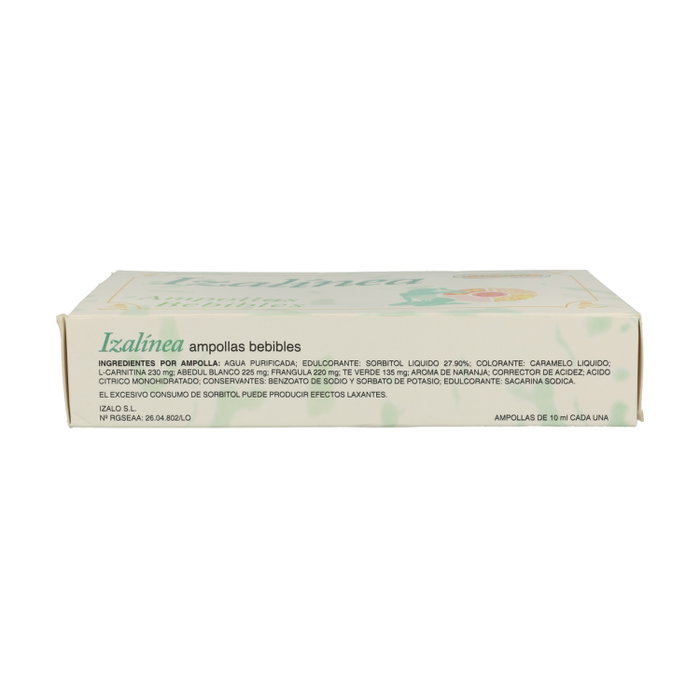 Izalo Izalinea L-Carnitine Brûleur de Graisses 20 ampoules de 10 ml