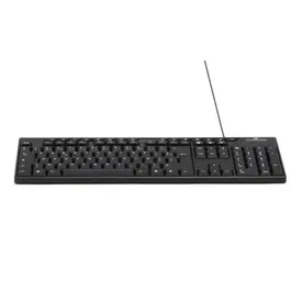 Bluestork Media Office - Clavier filaire AZERTY - Avec 15 touches multimédias - Compatible Windows - Noir
