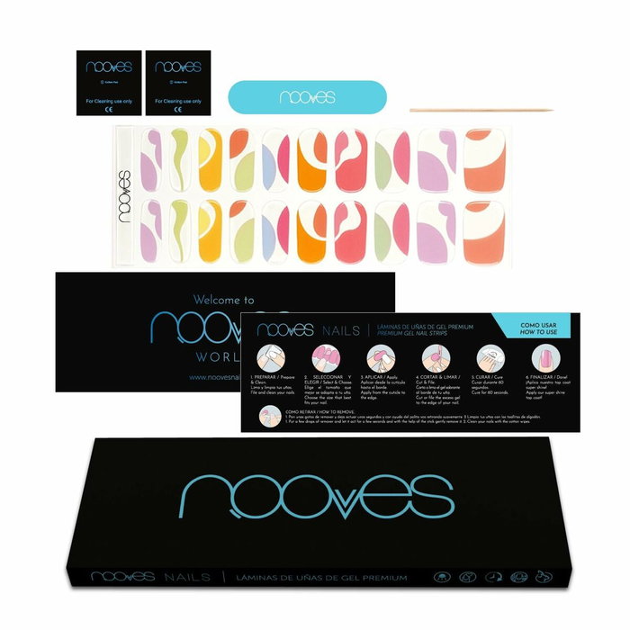 Nooves Feuilles à Ongles en Gel Premium Glam Paradise 20 unités