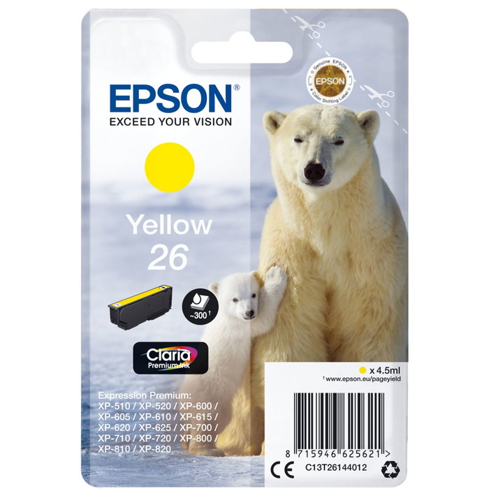 Epson Cartouche d'encre Claria Premium T 261 Jaune