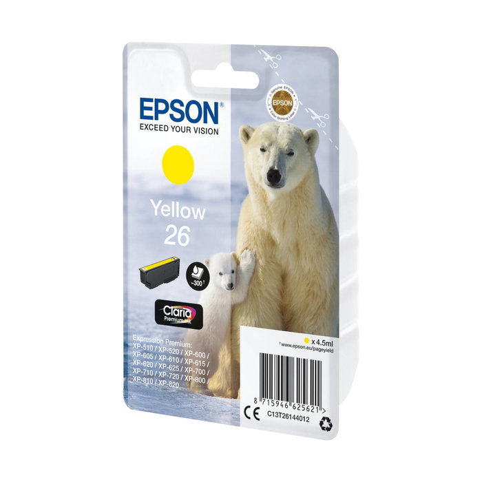 Epson Cartouche d'encre Claria Premium T 261 Jaune