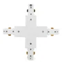 Connecteur X pour Rail Bifasique Blanc Compatible Spots LED