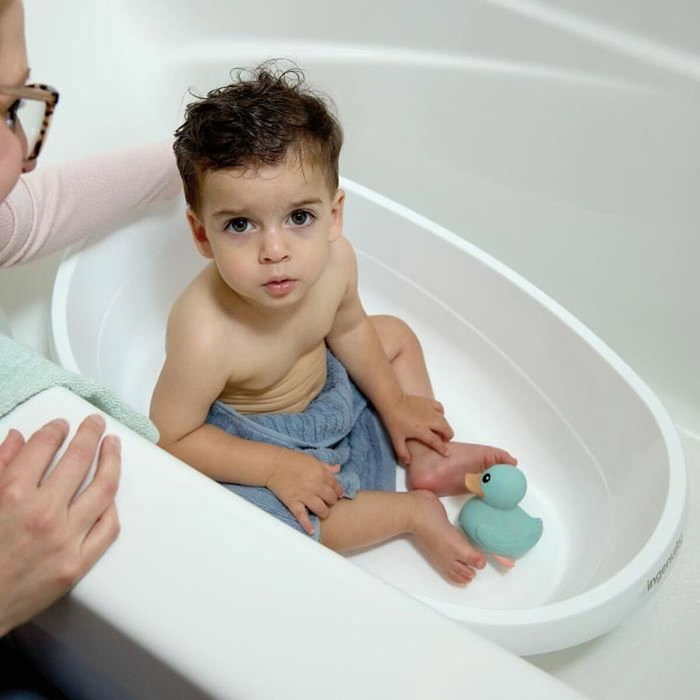 Ingenuity Baignoire bébé 3-en-1 évolutive blanche