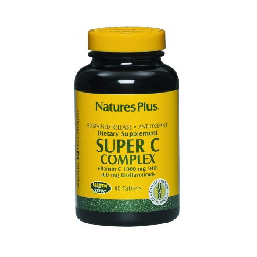 NATURES PLUS Super C Complex avec Bioflavonoïdes 60 comprimés NATURES PLUS Super C Complex avec Bioflavonoïdes 60 comprimés