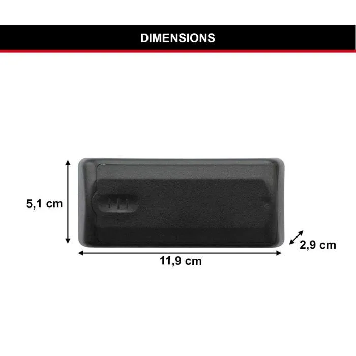 Master Lock Boîte à Clés Magnétique 207EURD - Solide et Anti-Corrosion - Pour Rangement et Sécurité des Clés de Voiture