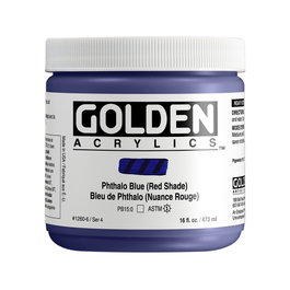 Golden Peinture acrylique Heavy Body Thalo Azul (Rojo) 473 ml