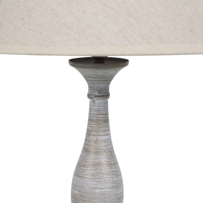 BigBuy Home Lampe de bureau Beige Gris 60 W