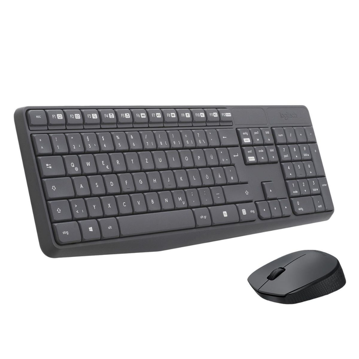 Logitech MK235 Combo clavier et souris sans fil Gris QWERTY US International Logitech MK235 Combo clavier et souris sans fil Gris QWERTY US International