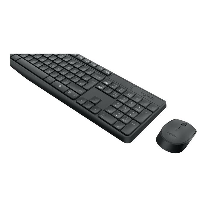 Logitech MK235 Combo clavier et souris sans fil Gris QWERTY US International Logitech MK235 Combo clavier et souris sans fil Gris QWERTY US International
